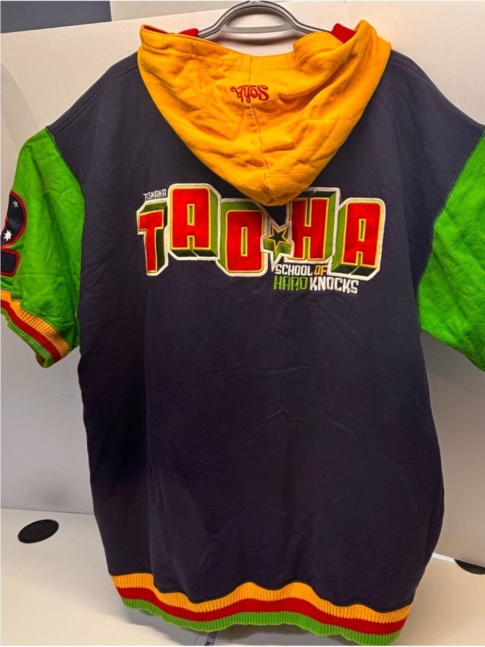Vintage SOHK School of Hard Knocks Colorblock Zip-Up Hoodie Y2K Streetwear XL - Picture 10 of 11